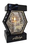 Znicz Lampion Glamur Diament Rattan- Baranek