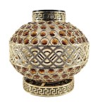 Znicz Waza SOLAR Premium złoto-brązowa