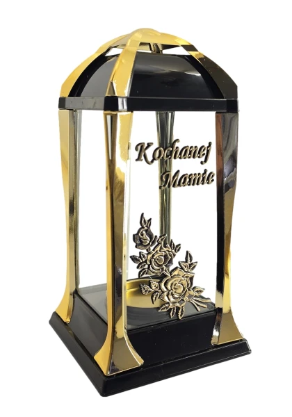 Znicz Lampion K-21 STELA Złoty- Kochanej Mamie 