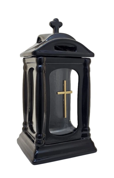 Znicz Lampion CERAMICZNY B-3 czarny