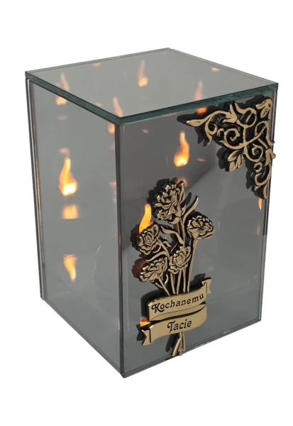 Lampion lustrzany LED 3D LINDO HOME  Bukiet "Kochanemu Tacie"