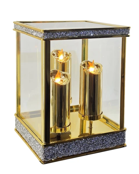 Lampion Golden Trio Cube Premium